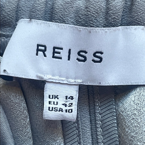 Reiss Savannah Satin Straight-leg Trousers Size 10 - Picture 6 of 11